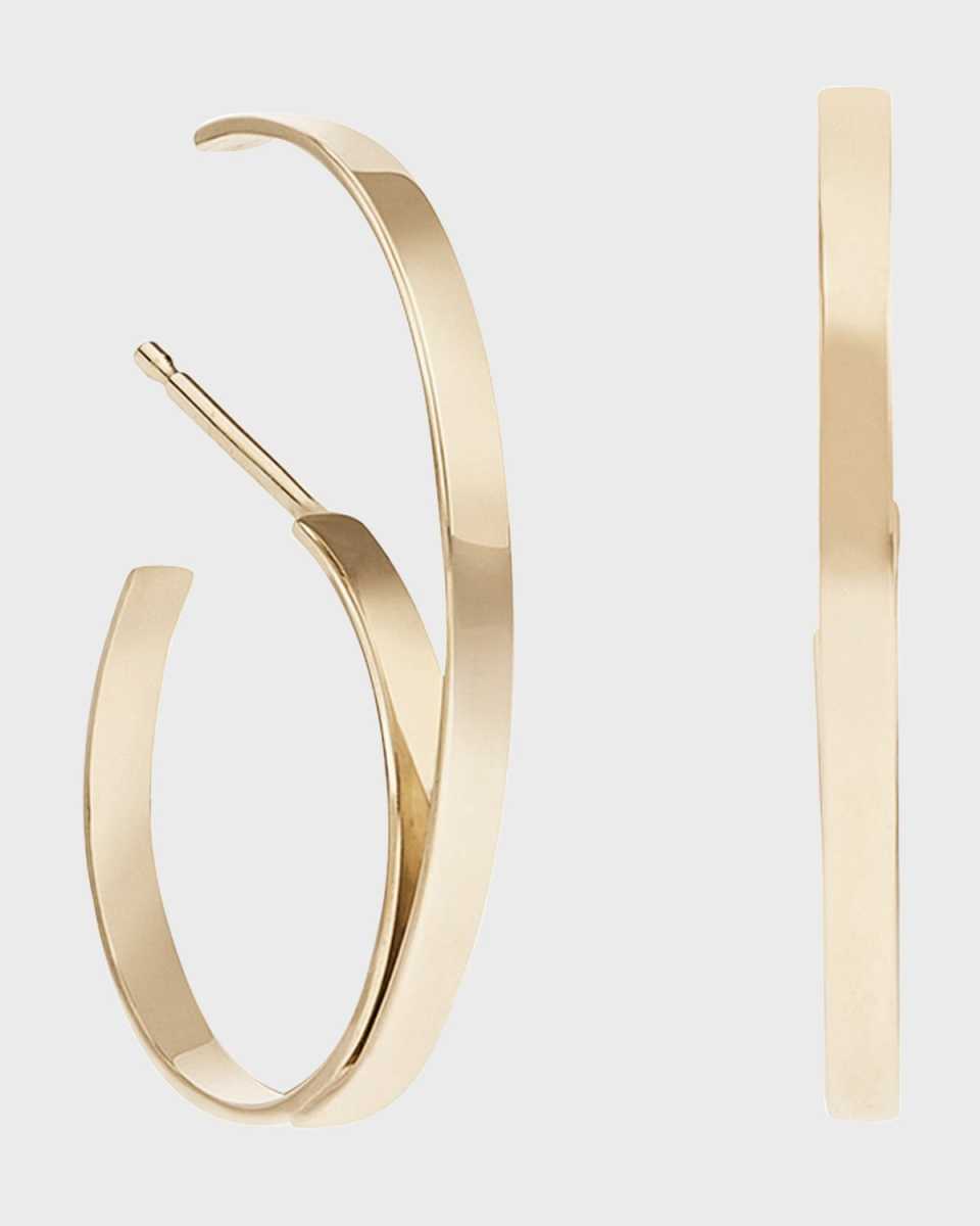Upward Hooked Cuff Hoop Earrings